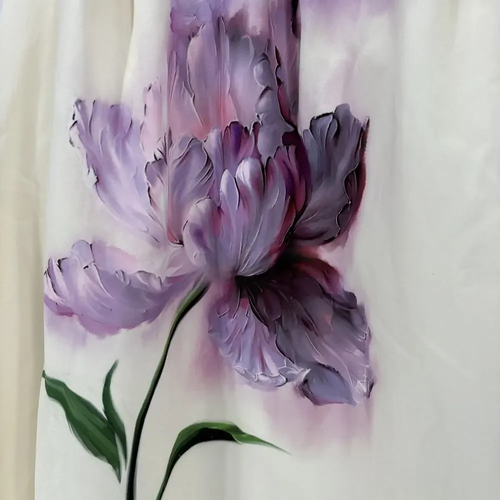 Elegant Floral Strapless Dress - Picture 13 of 13